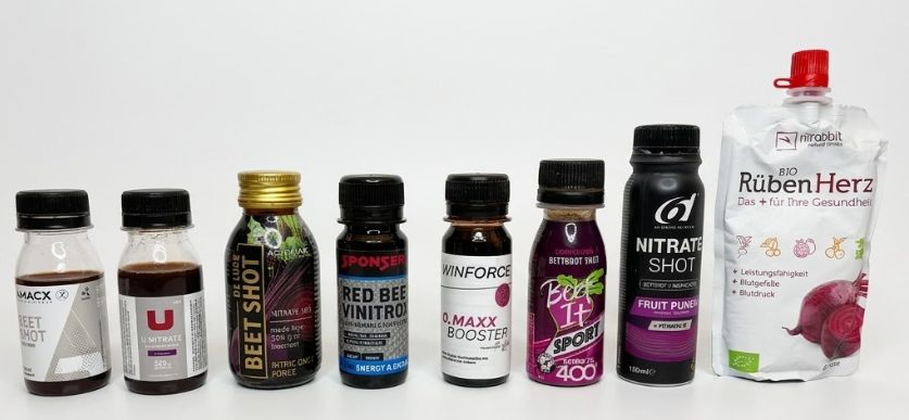 11 Rote Bete Shots im Vergleich 2026: Amacx, Umara U Nitrate, Activlab, Sponser Vinitrox, Winforce O2 Maxx, Beet It Sport 400, 6d Nitrate Shot, fitrabbit Bio Rüben Herz